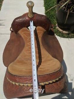 15 Tex Tan Barrel Racing Western Saddle