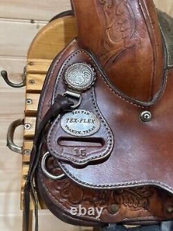 15 Tex Tan Hereford Tex-Flex Western Saddle Model 08-TF400R5