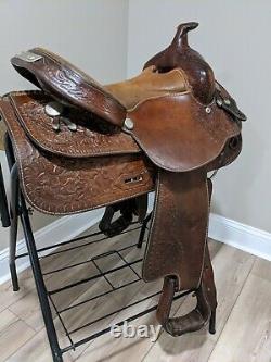 15 Tex Tan Hereford Western Trail Saddle