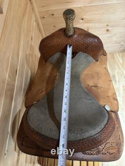 15 Tex Tan Tex-Flex Barrel Racing Western Saddle