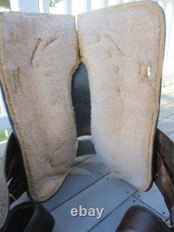 15'' The American #1547 Fullquarter Horse Bars Western Trail Saddle 23.8 Lbs USA