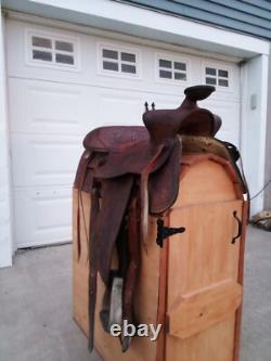 15 Tooled Western Saddle? Great Condition