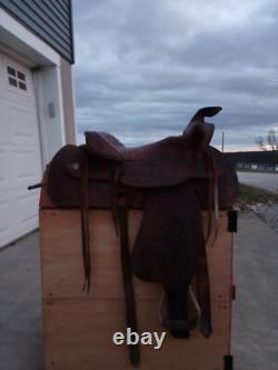 15 Tooled Western Saddle? Great Condition