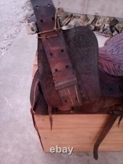15 Tooled Western Saddle? Great Condition