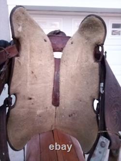 15 Tooled Western Saddle? Great Condition
