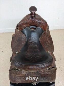 15 Used Circle Y Western Roping Saddle 2-1467