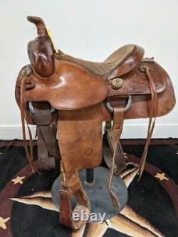 15 Used Monroe Veach Western Ranch Saddle 348-1958