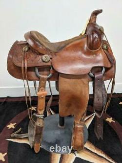 15 Used Monroe Veach Western Ranch Saddle 348-1958