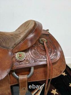 15 Used Monroe Veach Western Ranch Saddle 348-1958