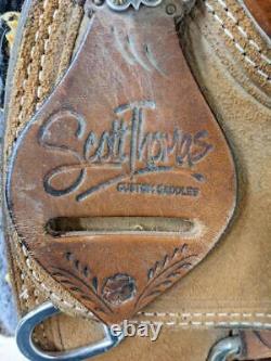 15 Used Scott Thomas Western Roping Saddle 2-1427