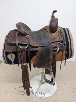 15 Used Vinton Saddlery Western Cutting Saddle 40-4673