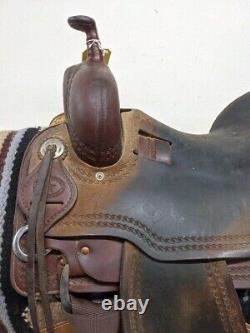 15 Used Vinton Saddlery Western Cutting Saddle 40-4673