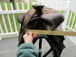 15'' Vintage #963 Bear Trap Roper Western Saddle Fqhb 35lb#