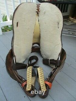 15'' Vintage Blue Ridge Western Barrel Saddle #1525 Fqh Bars