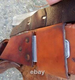 15'' Vintage Bona Allen Tooled Western Saddle with Saddle Blanket
