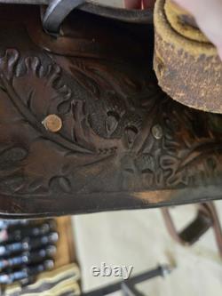 15 Vintage Circle Y All Around/ Ranch Roper Western Saddle