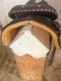 15 Vintage Circle Y Western Tooled With Silver