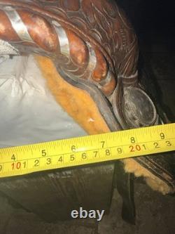 15 Vintage Circle Y Western Tooled With Silver
