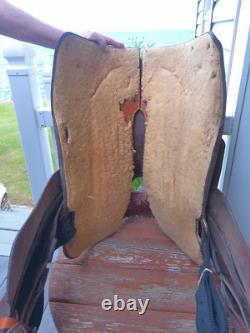 15'' Vintage Equitation Qh Bars Floral Tooled Silver Laced Western Saddle 38.4#