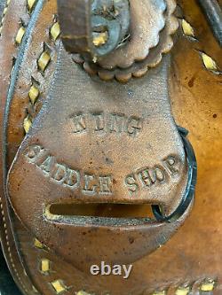 15 Vintage King Saddle Shop Western Roping Saddle