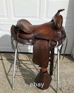 15 Vintage SIMCO Western Horse Saddle w Tapaderos