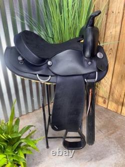 15 WINTEC Light Weight ROUND SKIRT Western Saddle Black Demo Model