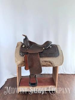 15 Western Equitation Saddle, Made for Standard Yoakum, TX, Fully Tooled