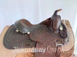 15 Western Equitation Saddle, Made for Standard Yoakum, TX, Fully Tooled