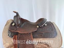 15 Western Equitation Saddle, Made for Standard Yoakum, TX, Fully Tooled