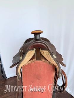15 Western Equitation Saddle, Made for Standard Yoakum, TX, Fully Tooled
