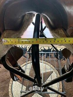 15 Western Roping Trail Pleasure Saddle Sqhb Dark Brown Leather Horse Tack Rope