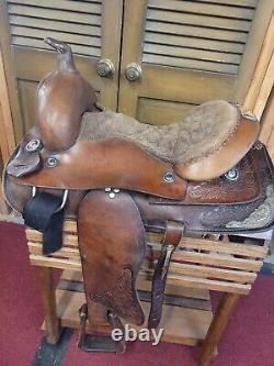 15 Western Show Saddle Brown With Silver