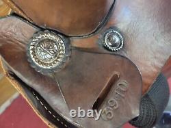 15 Western Show Saddle Brown With Silver