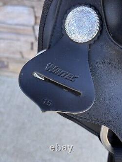 15 Wintec Western Trail Saddle -FQHB- Black, Lightweight-Clean