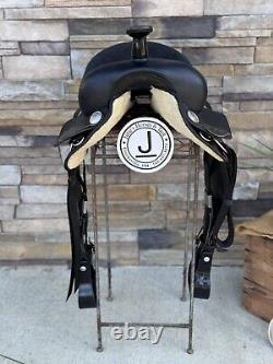 15 Wintec Western Trail Saddle -FQHB- Black, Lightweight-Clean