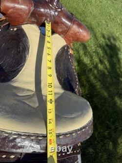 15 buckstitch saddle