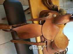 15 inch circle Y western roping saddle