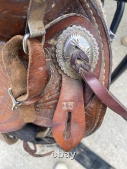 15 inch western saddle