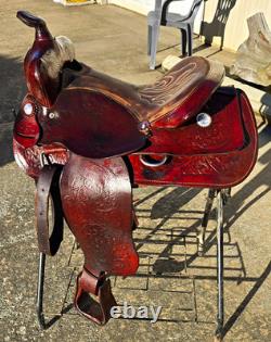 15in King Series Western Trail/ Pleasure Saddle, Brown Leather