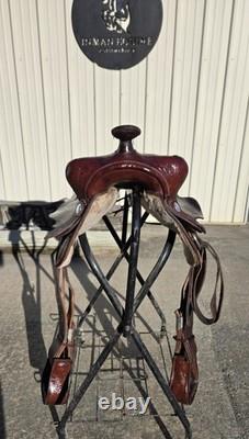 15in King Series Western Trail/ Pleasure Saddle, Brown Leather
