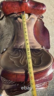 15in King Series Western Trail/ Pleasure Saddle, Brown Leather