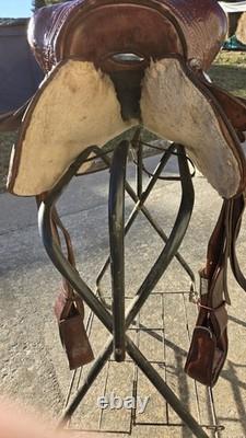 15in King Series Western Trail/ Pleasure Saddle, Brown Leather