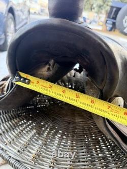 15in Western Saddle Can't Find Brand 6 Gullet Tooled Leather