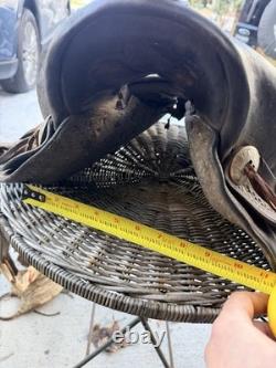 15in Western Saddle Can't Find Brand 6 Gullet Tooled Leather