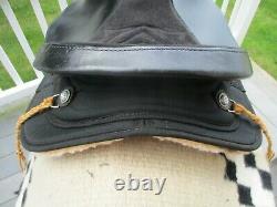 16'' #105 black big horn leather & cordura western barrel trail saddle QH BARS