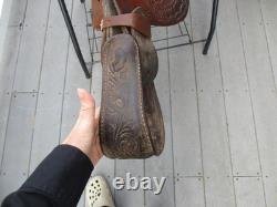 16'' # 1621 Blue Ridge Fqh Bars Western Trail Saddle USA