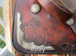 16'' # 1621 Blue Ridge Fqh Bars Western Trail Saddle USA