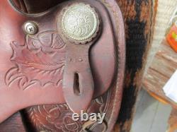 16'' # 1621 Blue Ridge Fqh Bars Western Trail Saddle USA