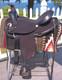 16'' 2054fc-6 Black Flex Arabian Abetta Western Saddle Flex Full Bars, Antislip