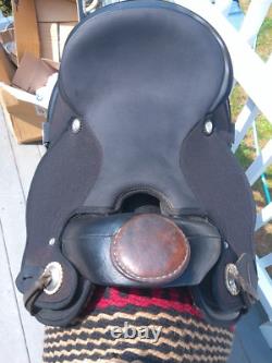 16'' 2054FC-6 Black FLEX Arabian abetta Western saddle FLEX FULL BARS, ANTISLIP